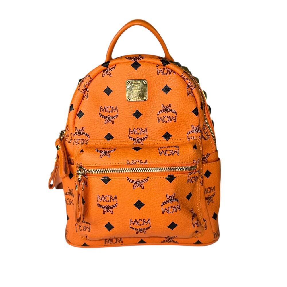 MCM Monogram Studded Backpack